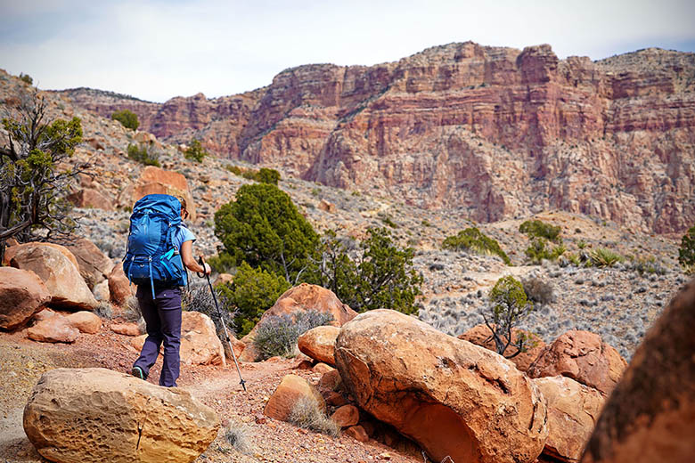Osprey Aura AG 65 (backpacking in Grand Canyon)